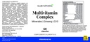 Multivitamin Complex con Ginseng y Q10 60 cáps