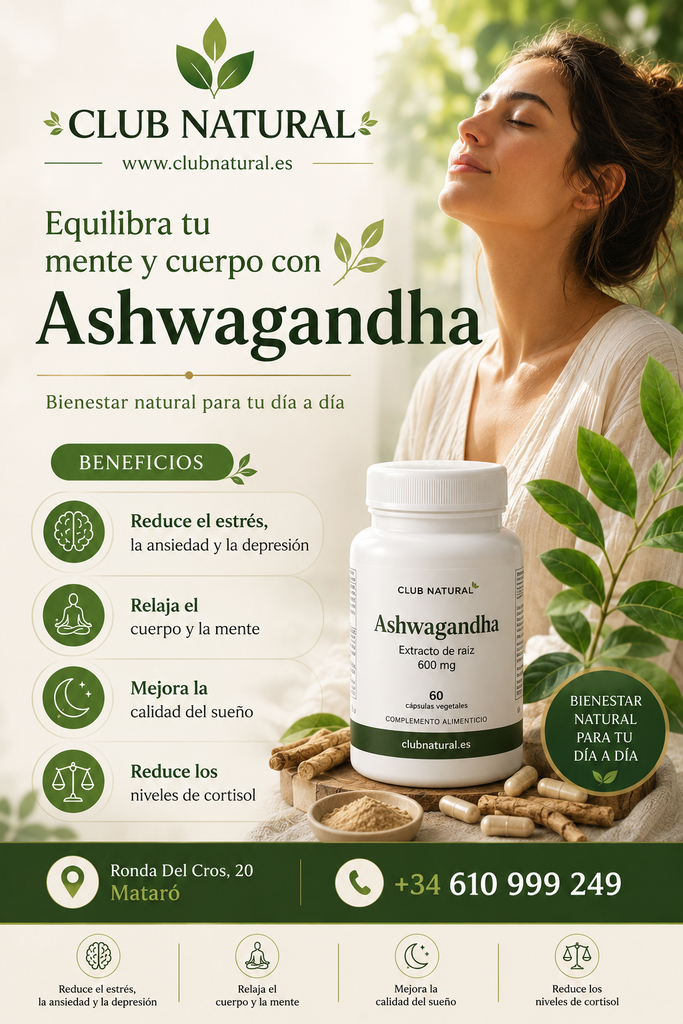 Ashwagandha KSM-66 ® Ecológica 60 cápsulas - Estrés, cortisol, ansiedad