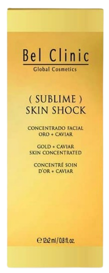 SUBLIME SKIN SHOCK (ampollas Faciales Oro +Caviar +Sirtuinas +C.madre) 12amp. x 2ml