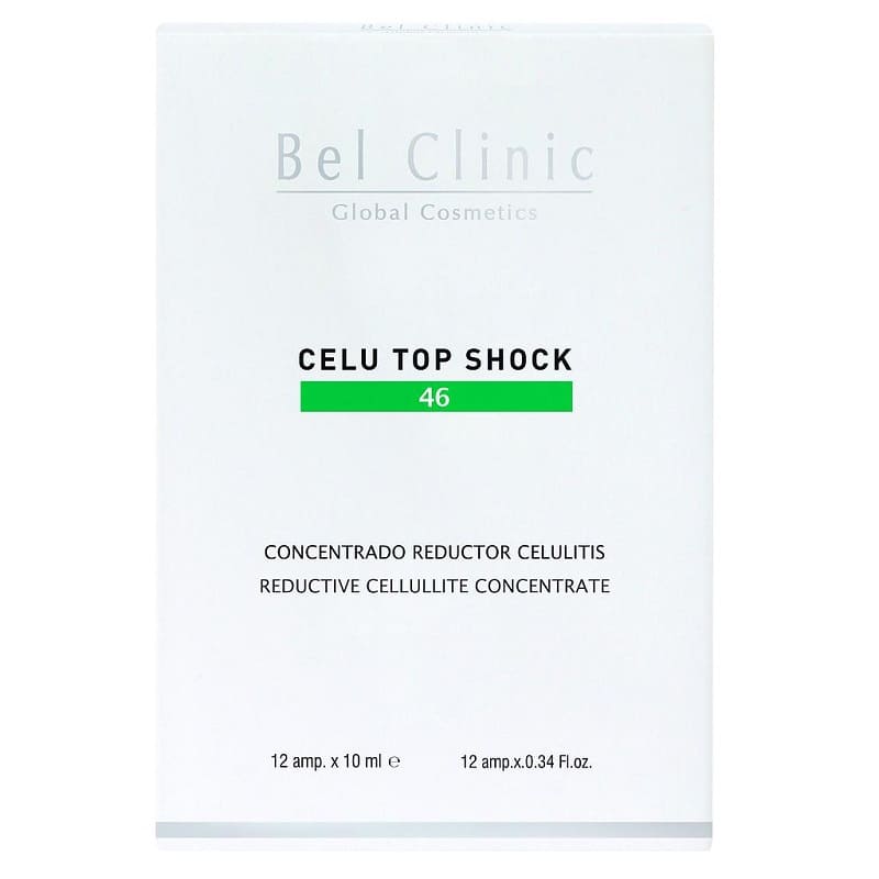 CELU TOP SHOCK -46-(ampollas concentradas reductor celulitis) 12amp x 10ml