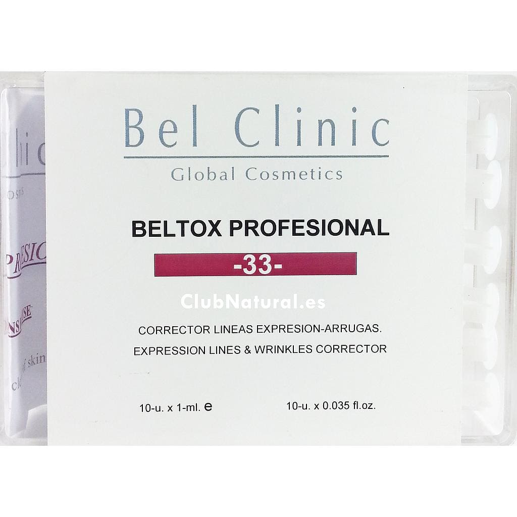 BELTOX PROFESIONAL -33- 10x1-ml (Botox sin agujas, relleno de arrugas)
