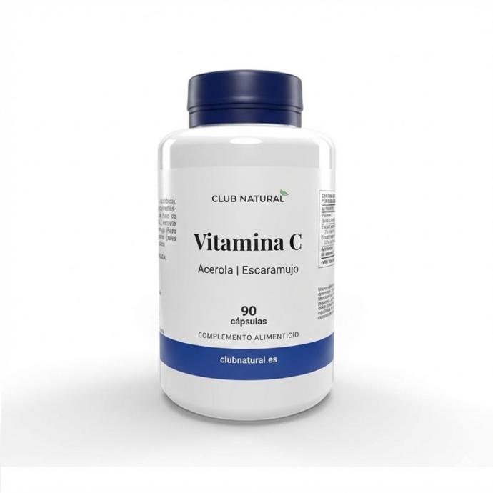 Vitamina C Natural 90 cáps con Acerola y Escaramujo
