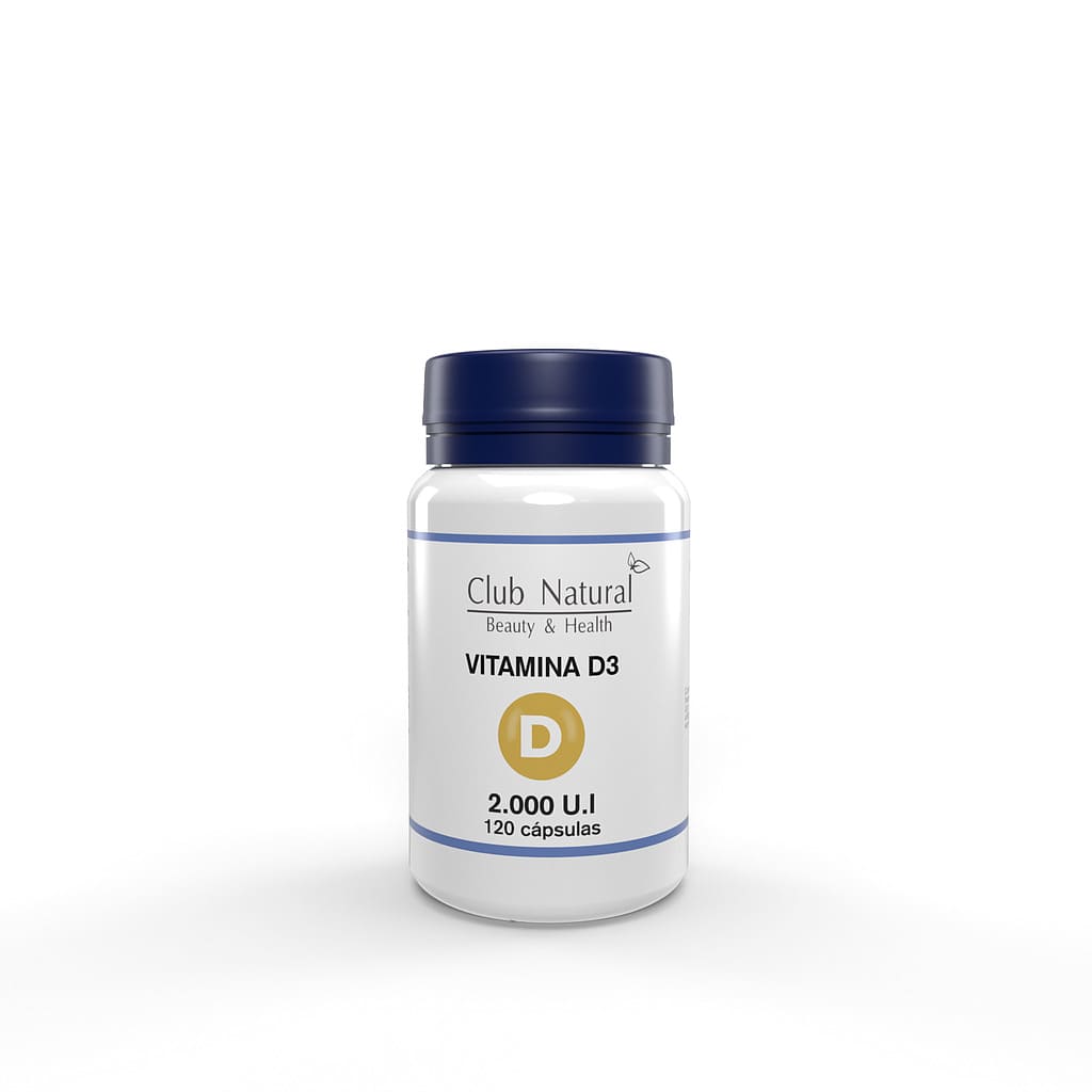 Vitamina D3 120 cápsulas de 2.000UI