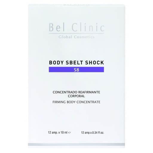 [B-058/12X10] BODY SBELT SHOCK -58-  (ampollas concentradas reafirmantes ionizables) 12amp x 10ml