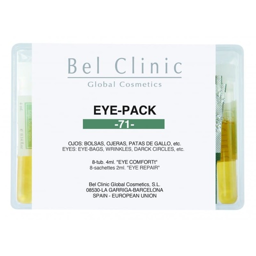 [B-071/8X4] EYE PACK -71- (antifaces descongestivos ojos) 8-antifaces + 8-activadores