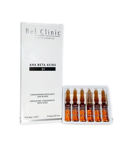 [B-031/12X2] AHA BETA ACIDS -31- (acido glicolico, exfoliante) 12amp.x2ml