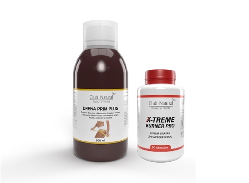 PACK CONTROL DE PESO - 1ud. Drena Prim PLUS 500ml + 1ud. Quemagrasas PRO 90cáps