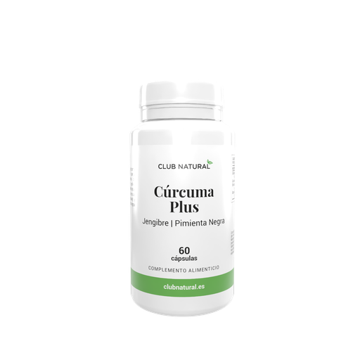 [CURC60] Cúrcuma PLUS 60 cápsulas con Jenjibre y Pimienta Negra - Antiinflamatorio natural muy potente