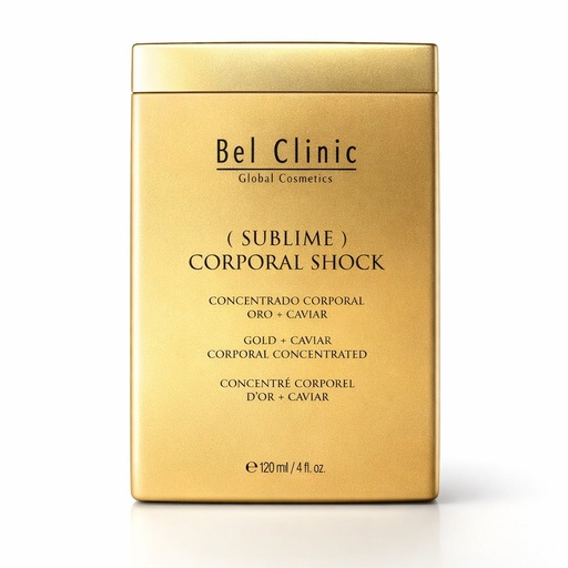 [B-052/12X10] SUBLIME CORPORAL SHOCK (amp. corporal Oro + Caviar + Sirtuinas + C.madre) 12amp. x10ml