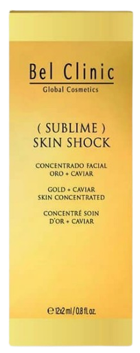 [B-030/12X2] SUBLIME SKIN SHOCK (ampollas Faciales Oro +Caviar +Sirtuinas +C.madre) 12amp. x 2ml